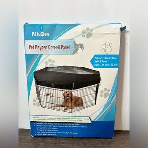PJYuCien Dog Playpen Mesh Top Cover, Fits 24 Inch 8 Panels Regular